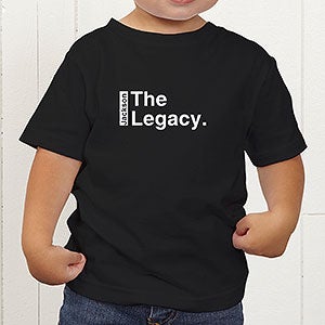 The Legend Continues Personalized Father & Son Toddler T-Shirt - Toddler 4T - Navy