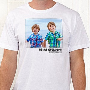 Personalized Photo T-Shirt - Adult X-Large - Light Gray