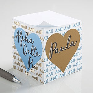 0 Alpha Delta Pi Personalized Note Cube