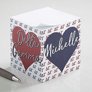 0 Delta Gamma Personalized Note Cube