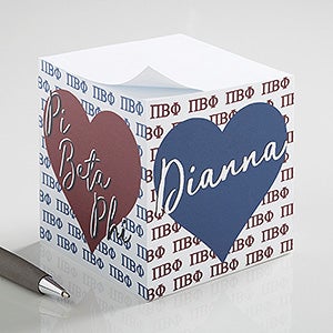 0 Pi Beta Phi Personalized Note Cube
