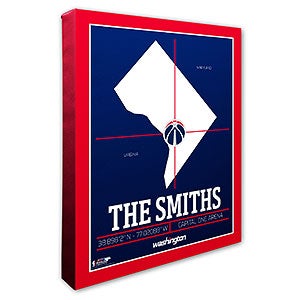 Washington Wizards Personalized NBA Wall Art