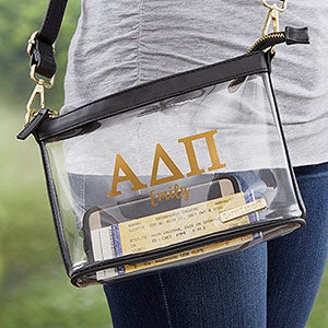 0 Alpha Delta Pi Personalized Clear Stadium Purse