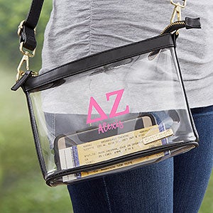 0 Delta Zeta Personalized Clear Stadium Purse