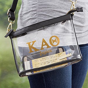 0 Kappa Alpha Theta Personalized Clear Stadium Purse