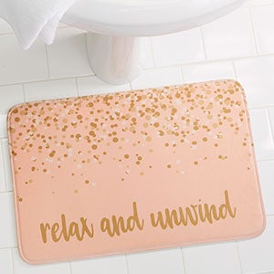 Sparkling Name Personalized Foam Bath Mat