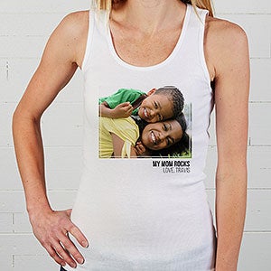 Photo White Tank Top For Her - Large (8-10) - White