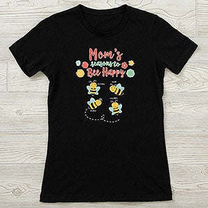 Bee Happy Personalized Next Level Fitted Tee
