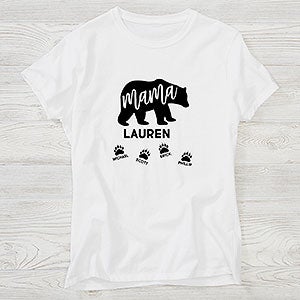 Mama Bear Personalized Ladies Fitted Tee