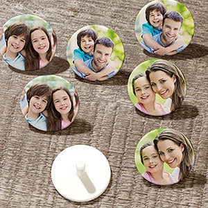 Personalized Golf Ball Markers - 3 Photo - 1 set of 12