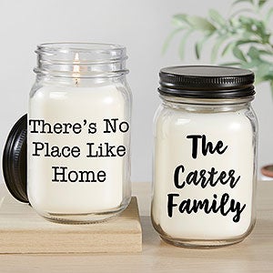 Personalized Mason Jar Candles - Add Any Text