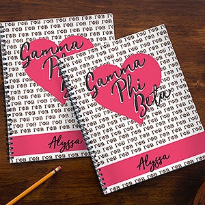 0 Gamma Phi Beta Sorority Personalized Notebooks