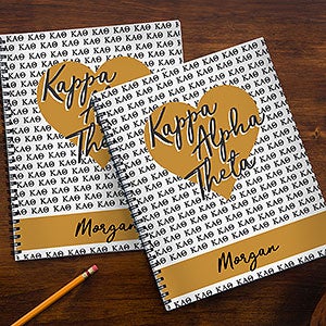 0 Kappa Alpha Theta Sorority Personalized Notebooks