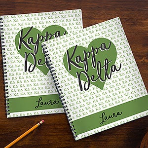 0 Kappa Delta Sorority Personalized Notebooks