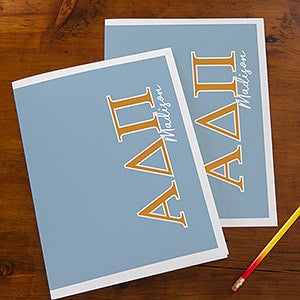 0 Alpha Delta Pi Sorority Personalized Folders