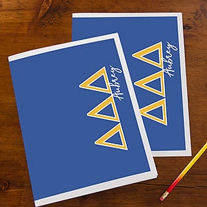 0 Tri Delta Sorority Personalized Folders