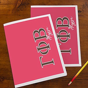 0 Gamma Phi Beta Sorority Personalized Folders