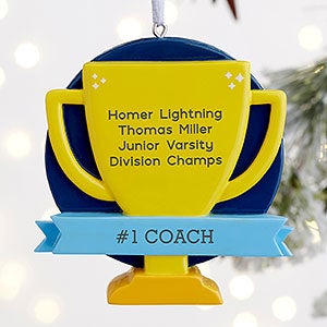 Trophy Goes To Personalized Award Ornament
