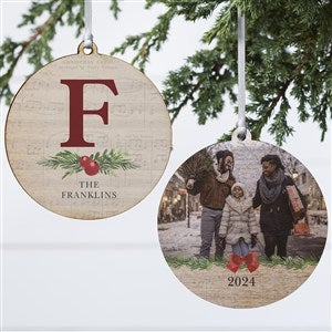 Nostalgic Noel Personalized Ornament- 3.75" Wood - 2 Sided - #21712-2W