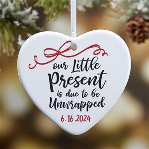 Our Little Present Personalized Expecting Ornament