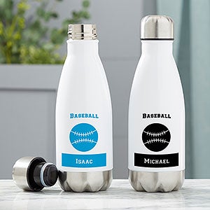 Baseball Personalized Insulated 12 oz. Water Bottle