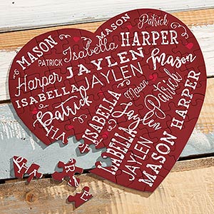 Close to Her Heart Personalized Puzzle