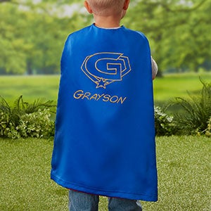 Personalized Kid's Super Hero Cape - Blue