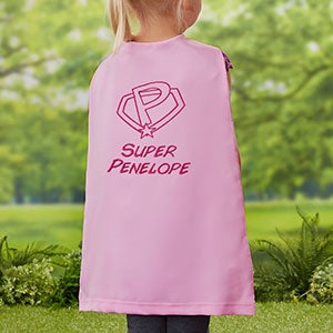 Personalized Kid's Super Hero Cape - Pink