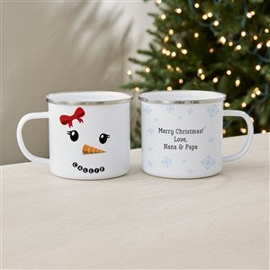 Snowman Character Personalized Camp Mug- Large