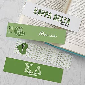 0 Kappa Delta Personalized Bookmarks - Set of 4