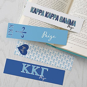 0 Kappa Kappa Gamma Personalized Bookmarks - Set of 4