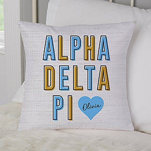 0 Alpha Delta Pi Personalized Small Throw Pillow