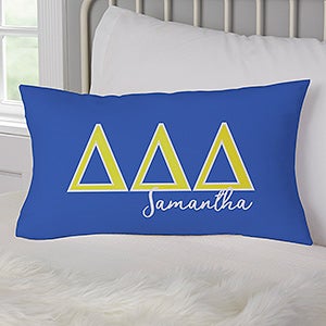 0 Tri Delta Personalized Lumbar Pillow