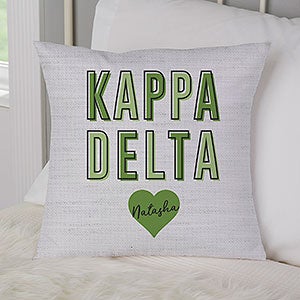 0 Kappa Delta Personalized Small Throw Pillow