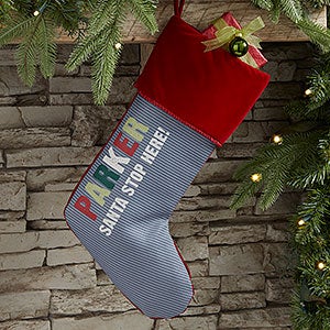 All Mine Personalized Burgundy Christmas Stockings