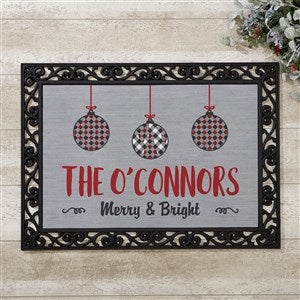Farmhouse Christmas 18x27 Personalized Doormat