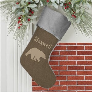 Outdoorsmen Personalized Grey Christmas Stockings