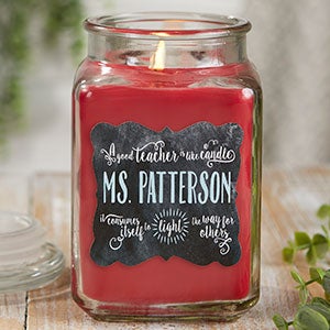 Teachers Light The Way 18 oz Cinnamon Spice Scented Candle