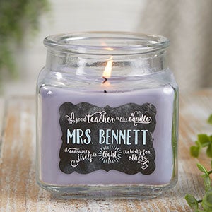 Teachers Light The Way 10 oz Lilac Scented Candle