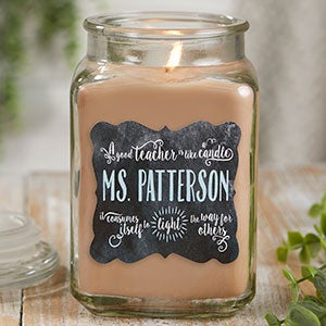 Teachers Light The Way 18 oz Walnut Coffee Scented Candle