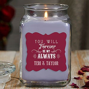 Love Quotes 18 oz Lilac Scented Candle Jar