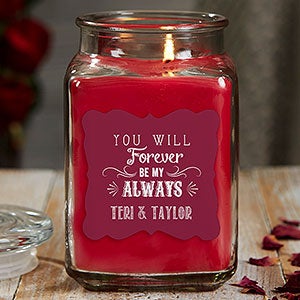 Love Quotes 18 oz Cinnamon Spice Scented Candle Jar