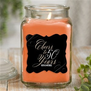 Cheers To Personalized 18 oz Walnut Coffee Scented Candle