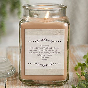 Thank You Candle 18 oz Walnut Coffee Cake Scented Candle Jar