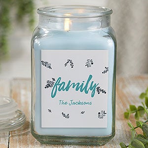 Cozy Home 18 oz Crystal Waters Scented Rustic Candle Jar