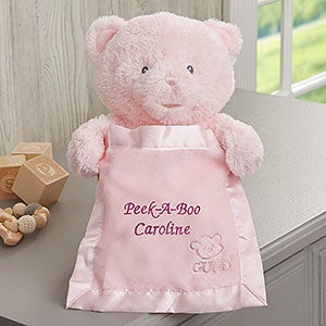 Gund Embroidered My First Peek-A-Boo Teddy Bear - Pink