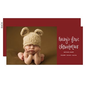 Baby's First Christmas Holiday Card - Set of 15