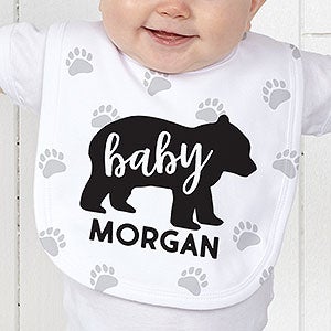 Baby Bear Personalized Baby Bib