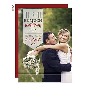 Much Mistletoeing Holiday Card - Set of 15