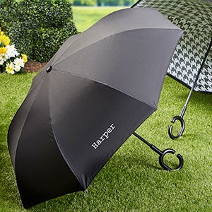 Personalized Embroidered Inverted Umbrella - Reverse Umbrella
